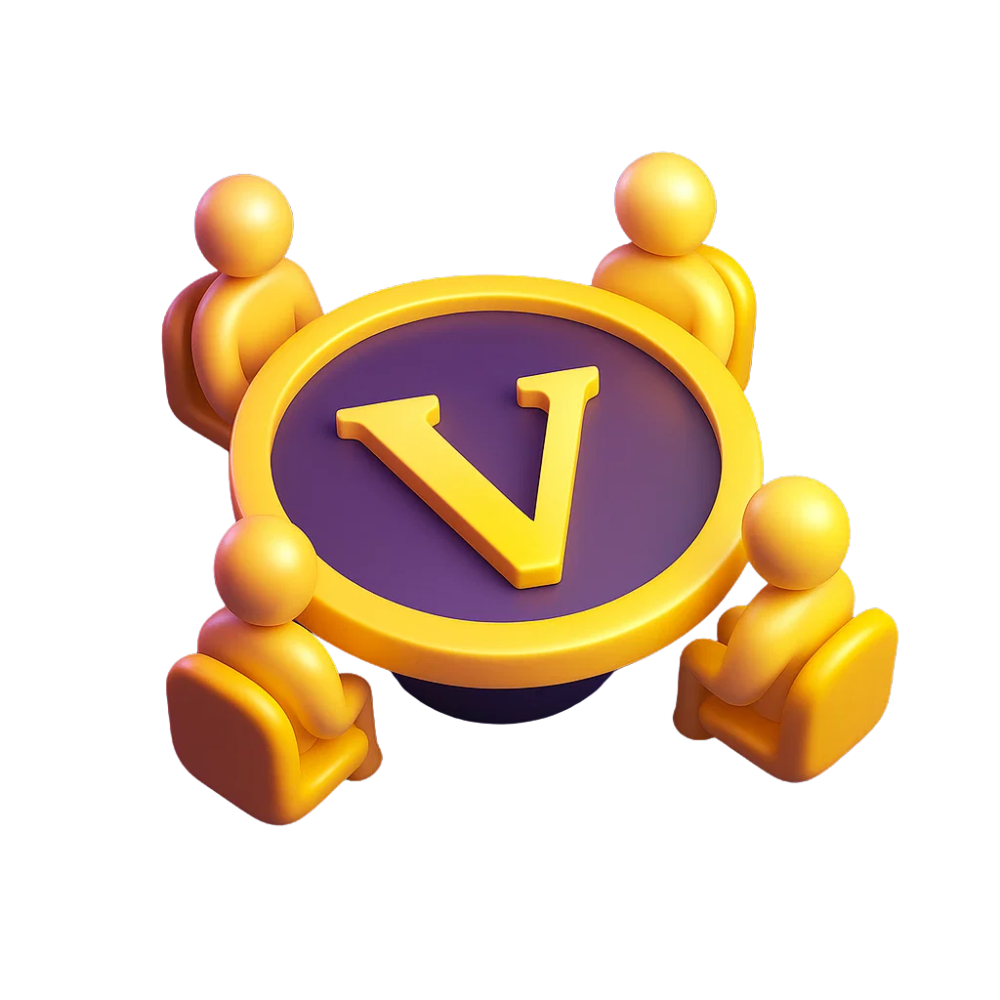 Exclusive networking table with 4 seats for professional conversations - Vevivo's signature networking experience